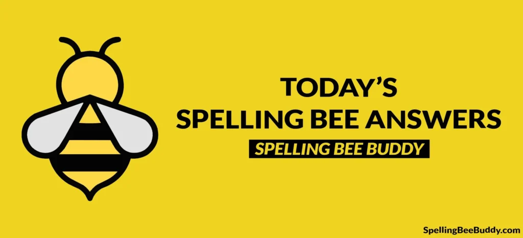 spelling bee answers